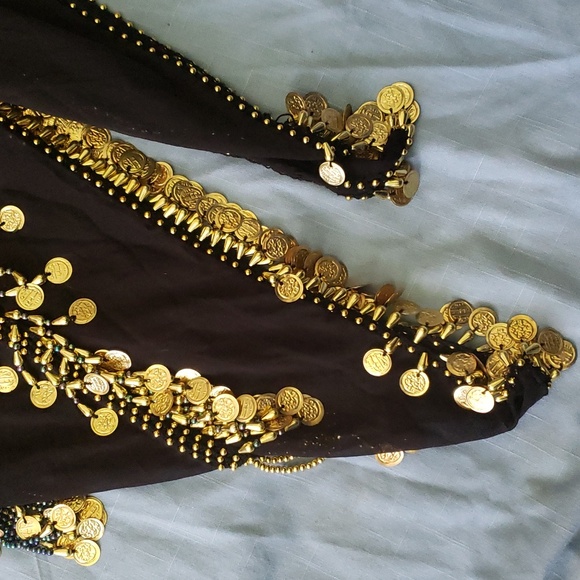 Belly dance hip scarf- large - Picture 3 of 8